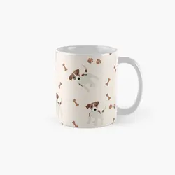 Jack Russell Terrier Dog Classic  Mug Tea Drinkware Photo Image Design Cup Picture Handle Round Simple Printed Gifts Coffee