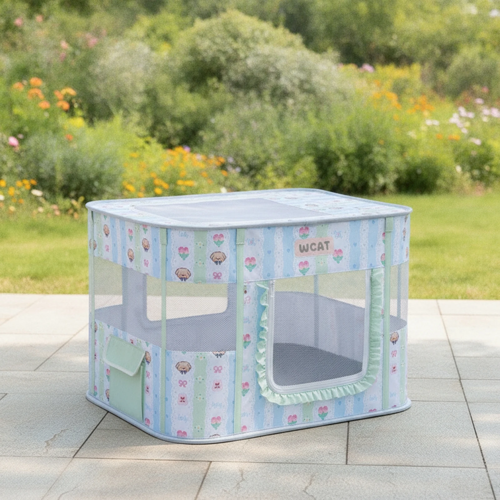 Cat Birthing Box Breathable Cat Whelping Box Enclosure Collapsible Kennel Indoor for Breeders, Maternity, Recovery