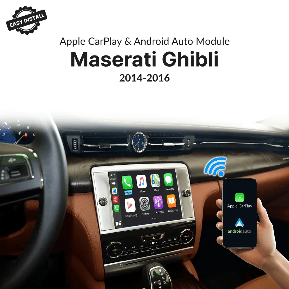 WiFi Wireless CarPlay Solution AirPlay Android Auto for Maserati Quattroporte Ghibli