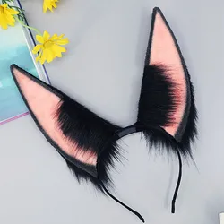 Rechargable Electric Hair Clasp Moving Fox Ear Headband Cosplay Props Carnival Halloween Club Pub Masquerade Party Headwear
