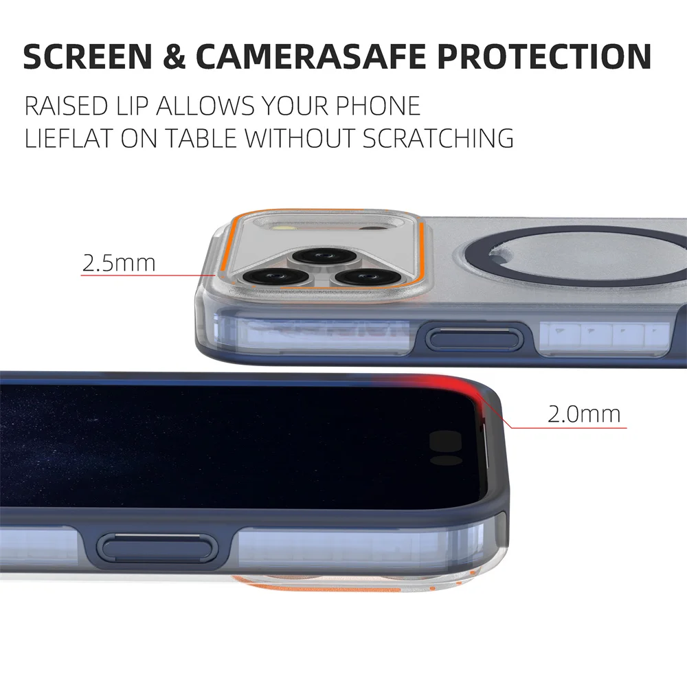 Luxuriöse Magnet-Faltbare Doppelschicht-Handyhülle für iPhone 18 17 16 15 14 13 12 Pro Max 11 Stoßfeste Schutzhülle – Detail 7
