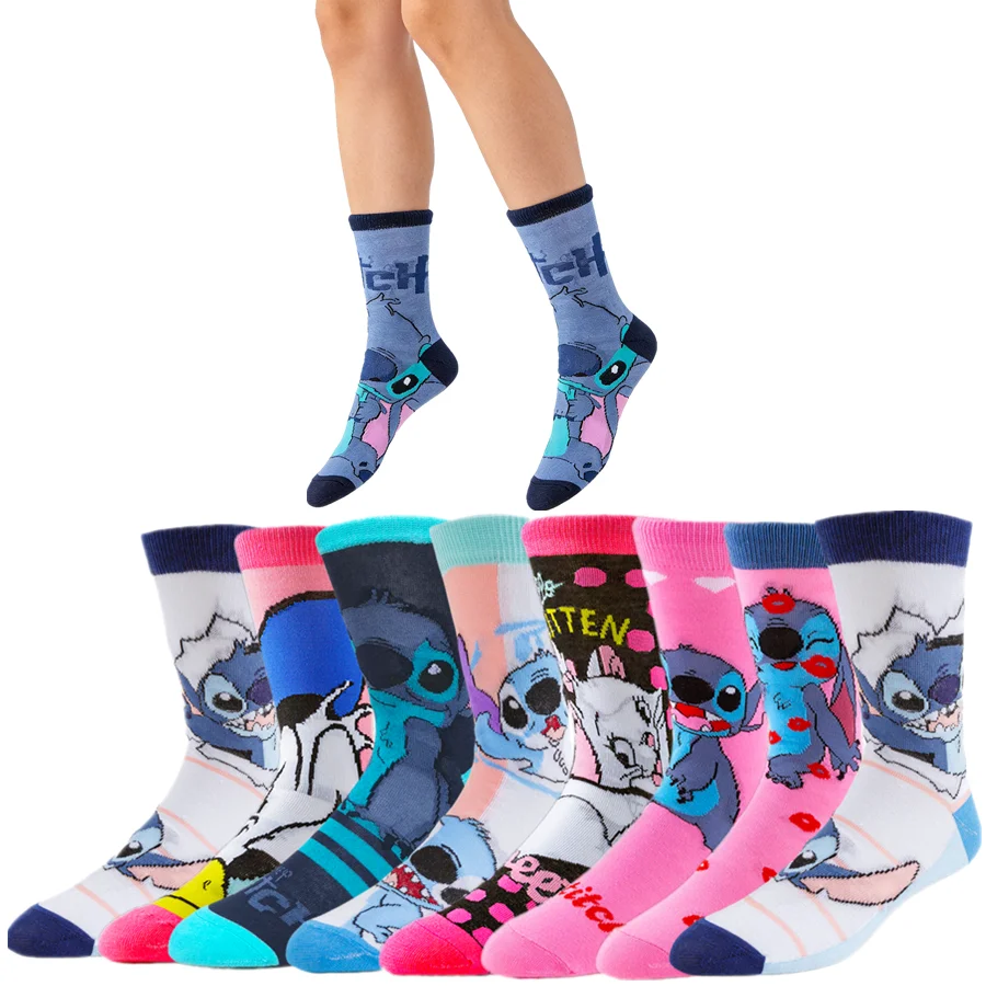 

5/6 пар Potdemiel аниме новые носки унисекс мультфильм хип-хоп уличная мода забавные повседневные носки для экипажа