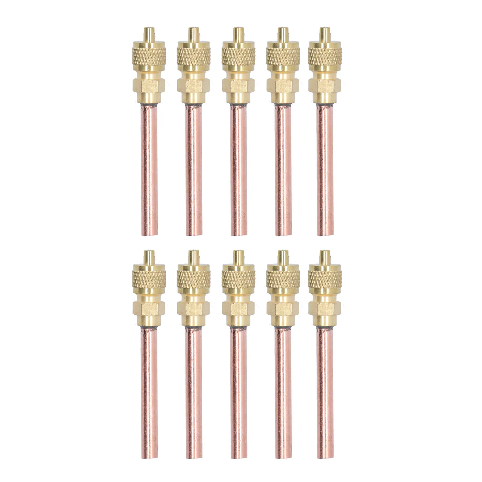 Латунные обратные клапаны, заправочные клапаны HVAC-10 шт. 1/4SAE, латунный обратный клапан для R22 R12 R134 систем для хладагента