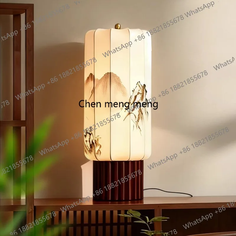 

Song's aesthetic table lamp living room decorative lamp landscape painting Chinese style bedroom bedside lamp