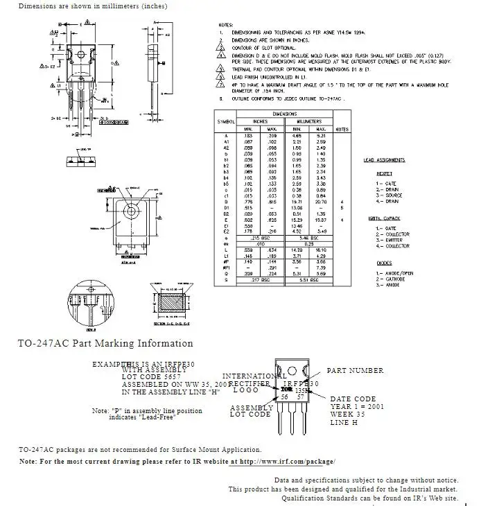 5ชิ้น IRFP4668PBF ใหม่ดั้งเดิม IRFP4668 TO-247AC 200V 130A 520W