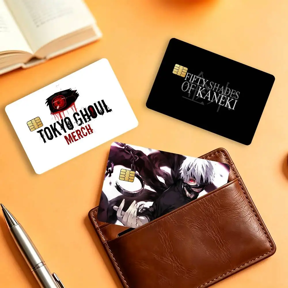 Anime T-Tokyo G-Ghoul-s Matte Card Stickers For Credit Cards Debit Cards And Transit Cards 4Pcs