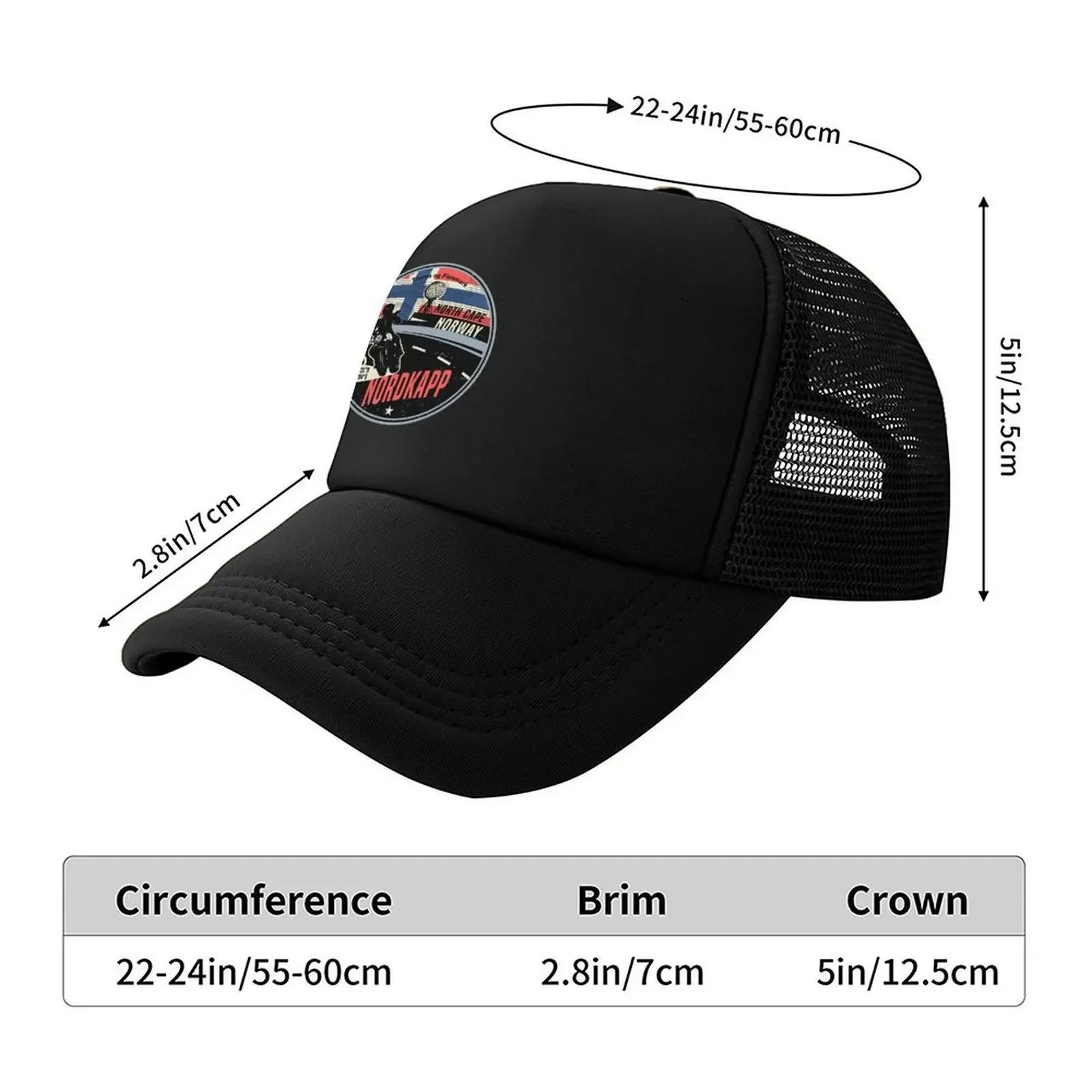 Nordkapp, North Cape, Norway Baseball Cap Gentleman Hat Hat Luxury Brand black Golf Hat Man Women's Beach Visor Men's