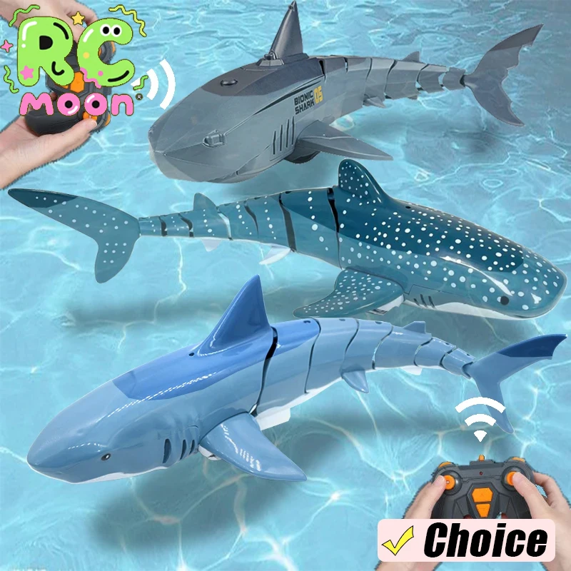 

Remote Control Shark Toy Robots Boat Animals Manta 2.4G Electric Sharks Children Swimming Pool Water Ship Kids Toys for Boys