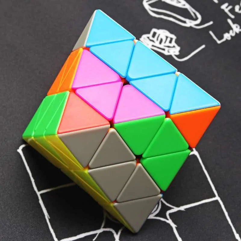 Shengshou 3x3 Octahedron Speed Cube Standard Edition Stickerless Triangle Educational Brain Development Toys Teenager Adults