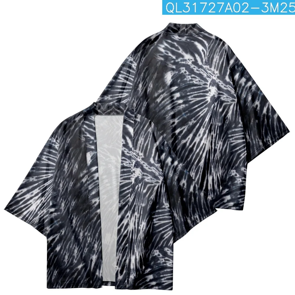 Streetwear Men Women Cardigan Haori Yukata Harajuku Robe Beach Japanese Style Anime Kimono