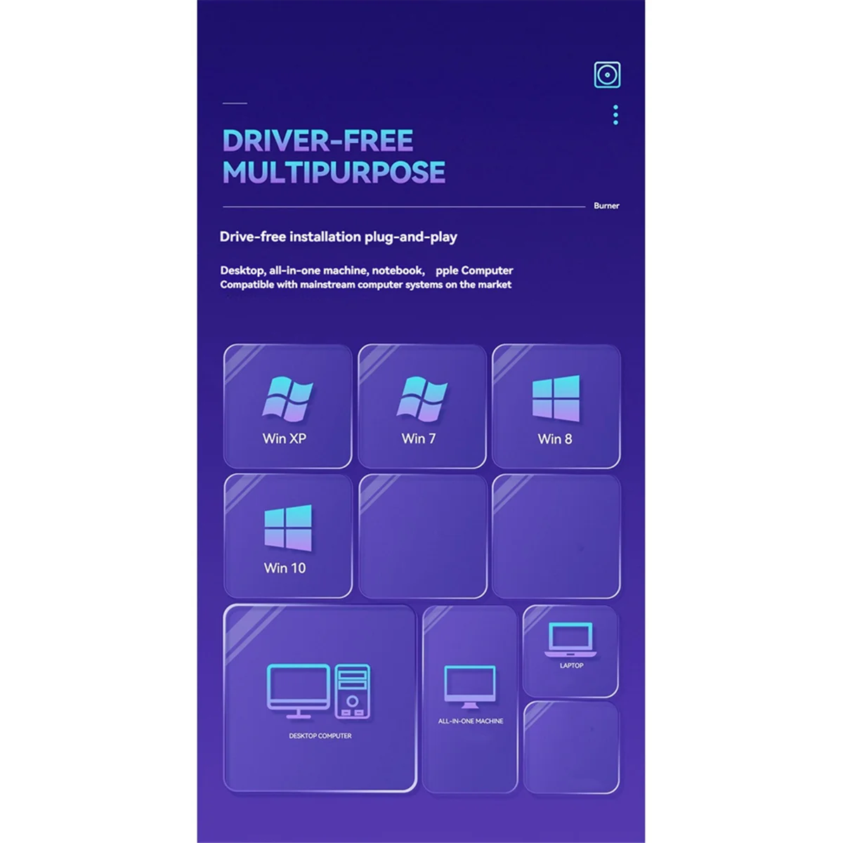 2025+ Externes DVD-Laufwerk USB3.0 CD-ROM-Brenner Tragbarer Dual-Interface Typ-C USB-CD-DVD-Brenner für Laptop-PC