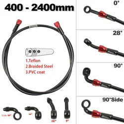 Тормозной шланг для мотоцикла, грязевого велосипеда, оплетенный стальной гидравлический усиленный тормозной шланг, муфта, масляная трубка, универсальная труба для скутера AN3 ATV Moto