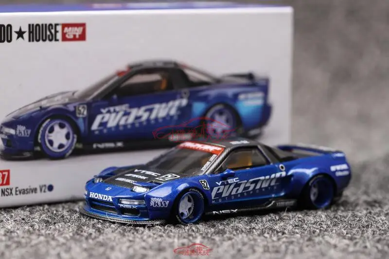 MINI GT 1:64 alloy KAIDO House Honda NSX NA1 WORKS V2 car model car model collectible toy car boy gift
