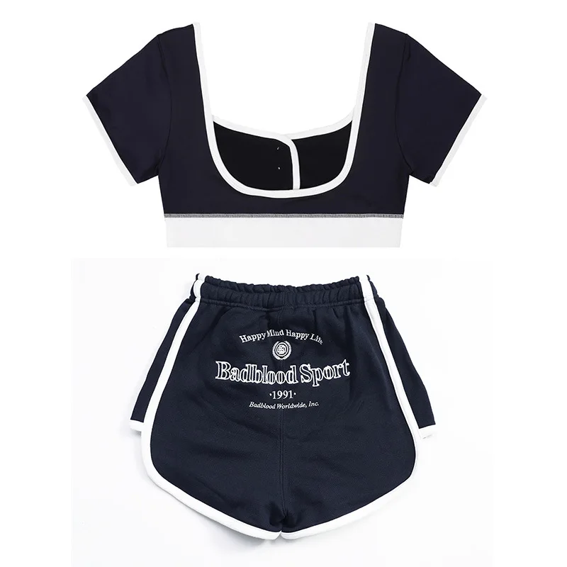 Badblood Athletic Shorts Women's Designed Casual American Niche Five Pants Spice Girls Pants