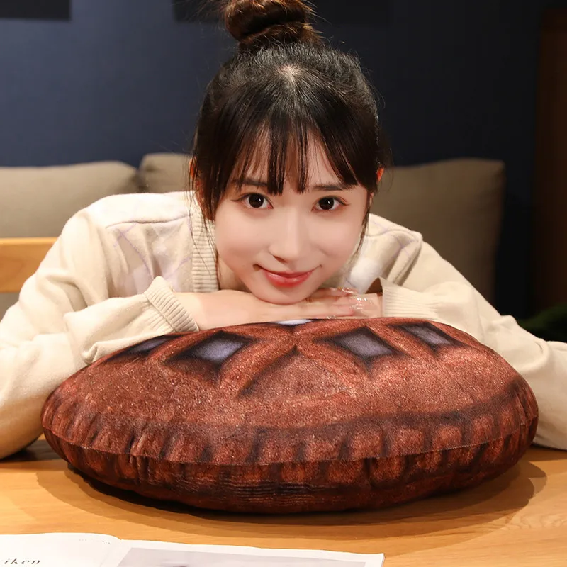 45CM Hot creative Lifelike Cookie Pillow Living Room Sofa Funny Cushion Lovely Biscuit Shape Plush Bedroom Bed Waist Toy