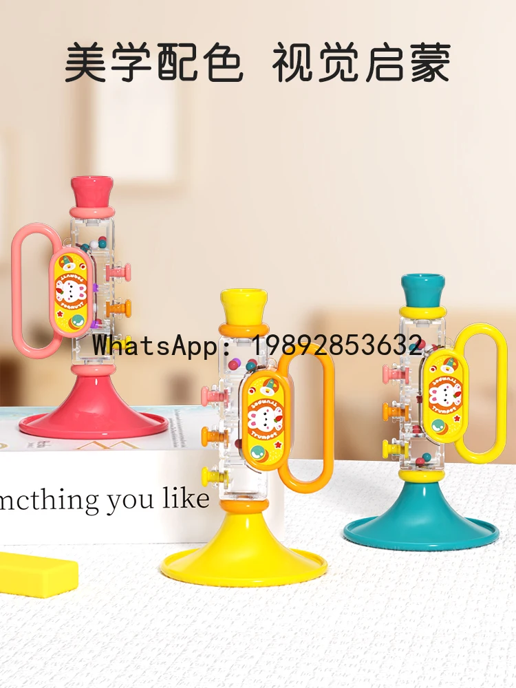 Petite trompette jouet pour enfants Harmonica soufflant un Instrument de musique pour les tout-petits et les bébés