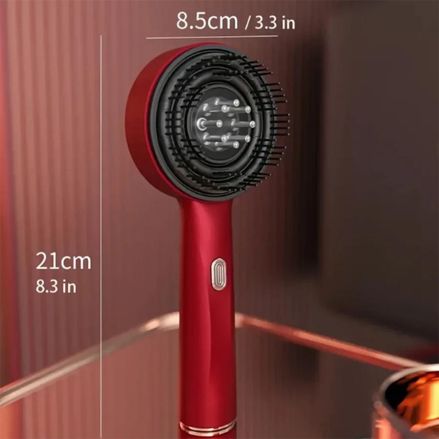 Hair growth comb, nourishes scalp, prevents hair loss，USB Rechargeable Electric Scalp Massager - 3 Modes, Liquid Infusion, Ergon