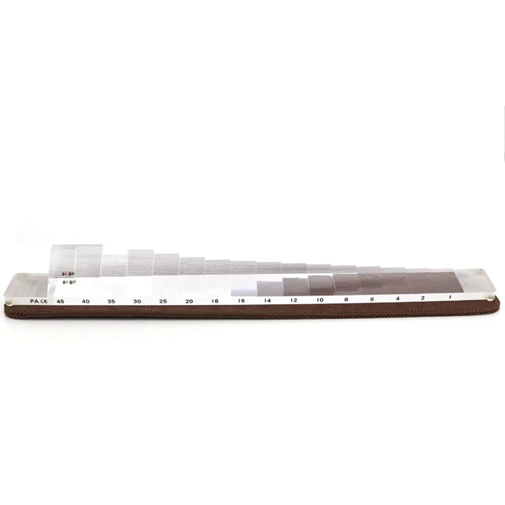 HB16 Quality Ophthalmic Horizontal Prism Bar 16 Diopters Strabism Tester Leather Bag Packed