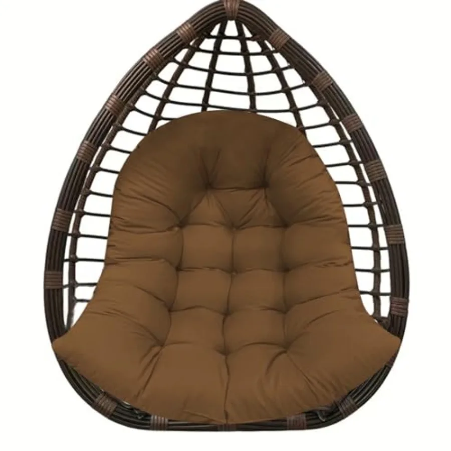 

Thicken Egg Chair Cushion Replacement, Outdoor Hammock Swing Cushions with Ties, Hanging Wicker Basket Seat Pad with High Elast