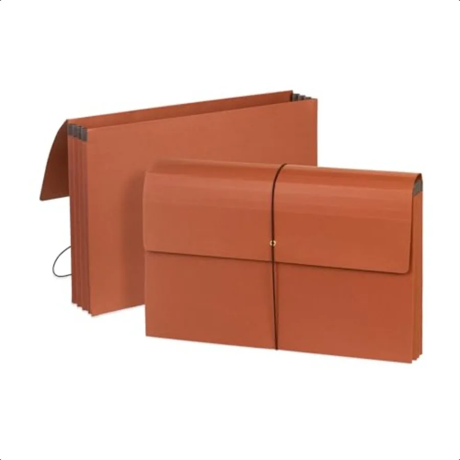

Blue Summit Accordion File Wallet with Flap and Cord Closure Legal Size 3 Expansion 10 Pack