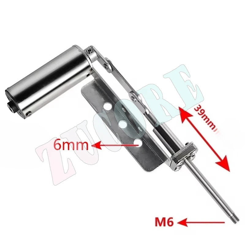 업그레이드 왕복 샤프트 금속 소형 텔레스코픽 선형 액추에이터 39mm 스트로크 왕복 모터 액세서리
