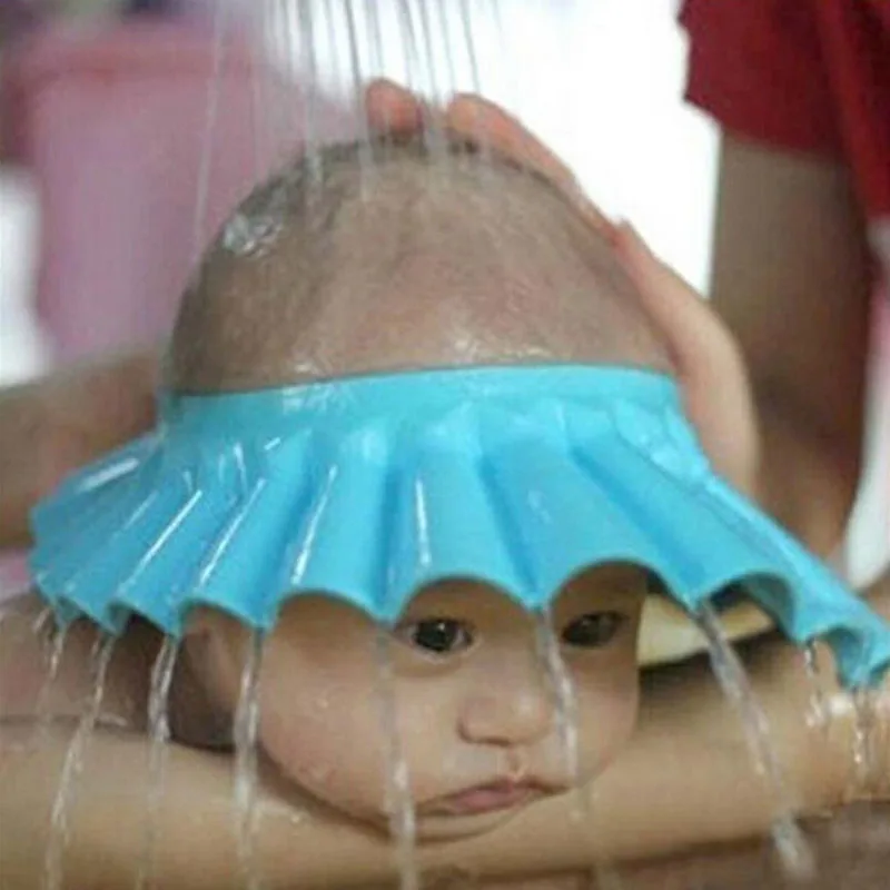 Baby Shower Hat Adjustable Toddler Kids Shampoo Bathing Shower Cap Head Wash Hair Shield Direct Sun Visor Caps For Baby Care Cap