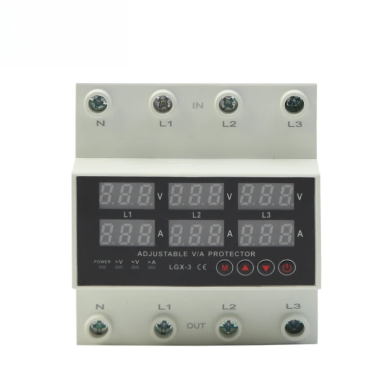 

Three-phase four-wire over-voltage protector 100A overload protection voltage protection 63A self-reset limited viewership of pr