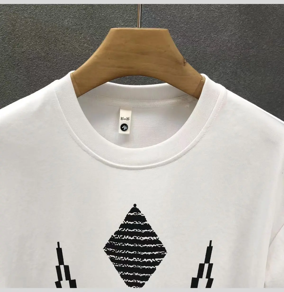 Summer Men T-shirt New Fashion Men\'s Geometric figure Printing Pattern Casual Loose Street Fitness High Quality Cotton Top