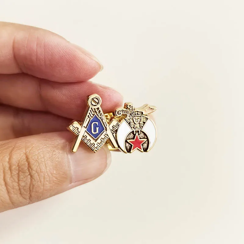 Charity Lapel Pins Masons Scimitar Temple Heraldic Design Badge Speicific