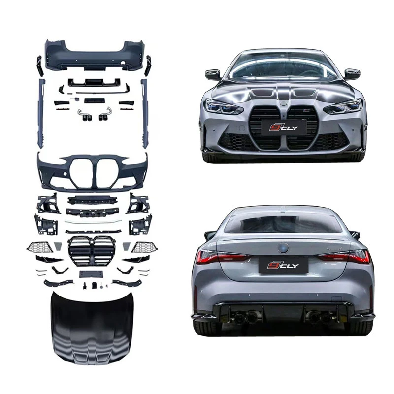 

CLY Car Bumper for BMWs 4-series G22 G23 G26 Upgrade M4 Body Kit Front Bumper Grille Side Skirt Rear Bumper Hood