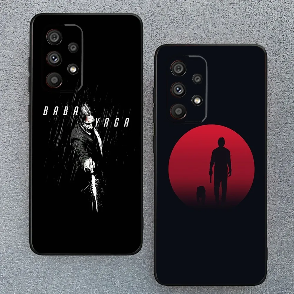 Movie J-John Wick Bab Phone Case For Samsung Galaxy A13,A21s,A22,A31,A32,A52,A53,A71,A80,A91 Soft Black Phone Cover