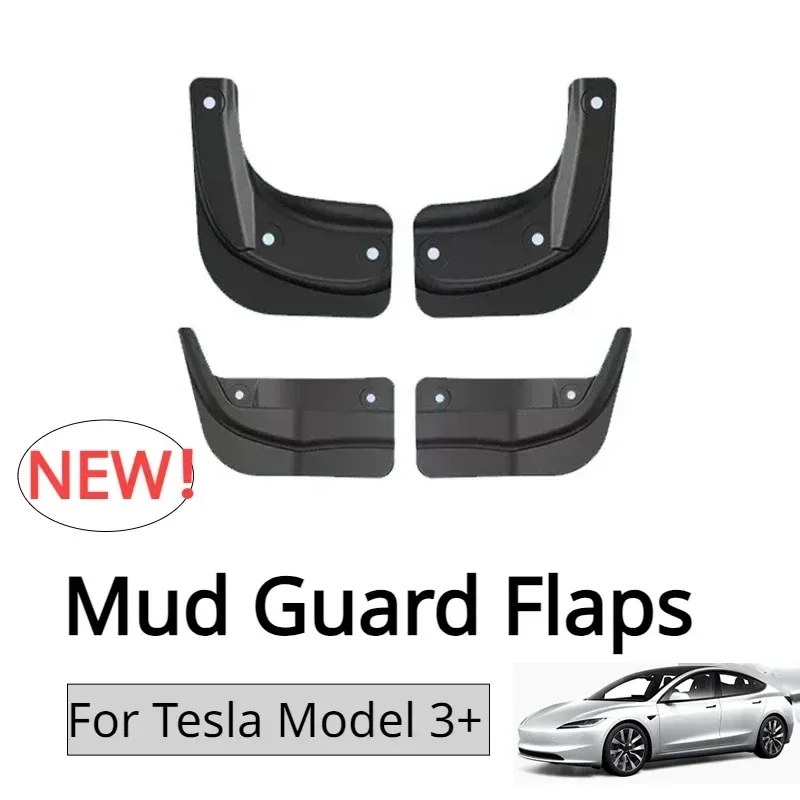 Mudguards for Tesla Model 3 Highland 2024 Front Rear Wheel Fender Splash Guards Official Original Mud Fenders Car Accessories