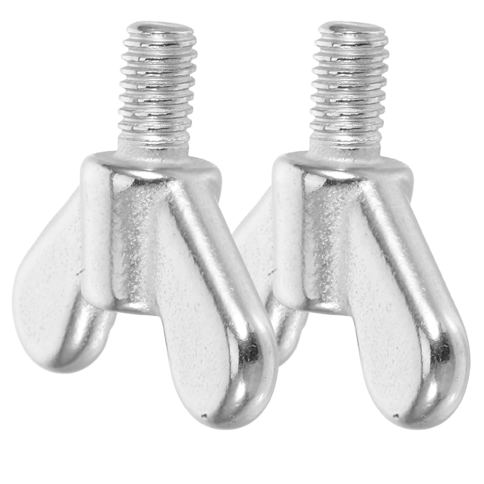 

2Pcs Stainless Bolts Butterfly Nut Screws Hand Twist Screws Flagpole Base Accessories Durable Hardware Nuts for Bed