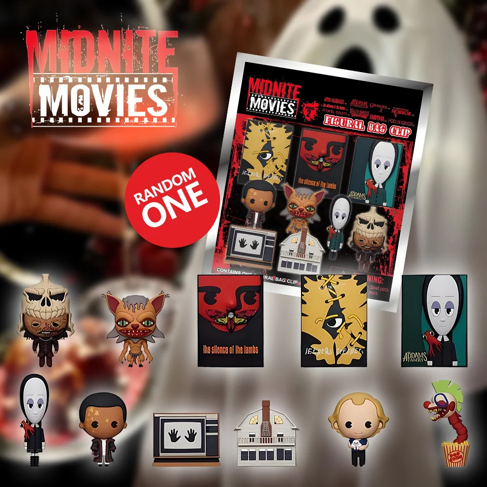 

Horror Officially Licensed Blind Box 3D Figurine Bag Clip Charms With Army Of Darkness Evil Ash Wednesday The Silence