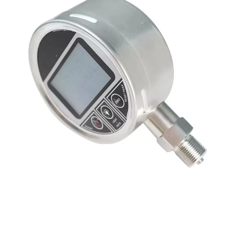 PM550 Hochpräziser Edelstahl 0,05 % FS Intelligentes hydraulisches Öl Wasser Gas Digitales Manometer Vakuummanometer