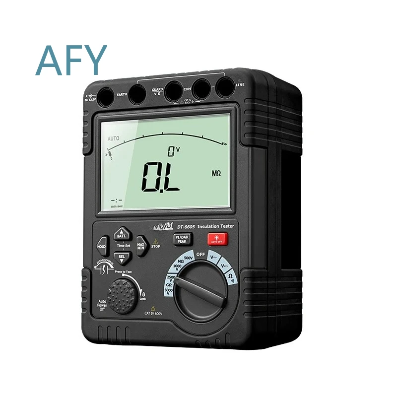 High Voltage Insulation Resistance Tester for DT-6605 for AC DC Voltage Measurement High Precision Insulation Meter