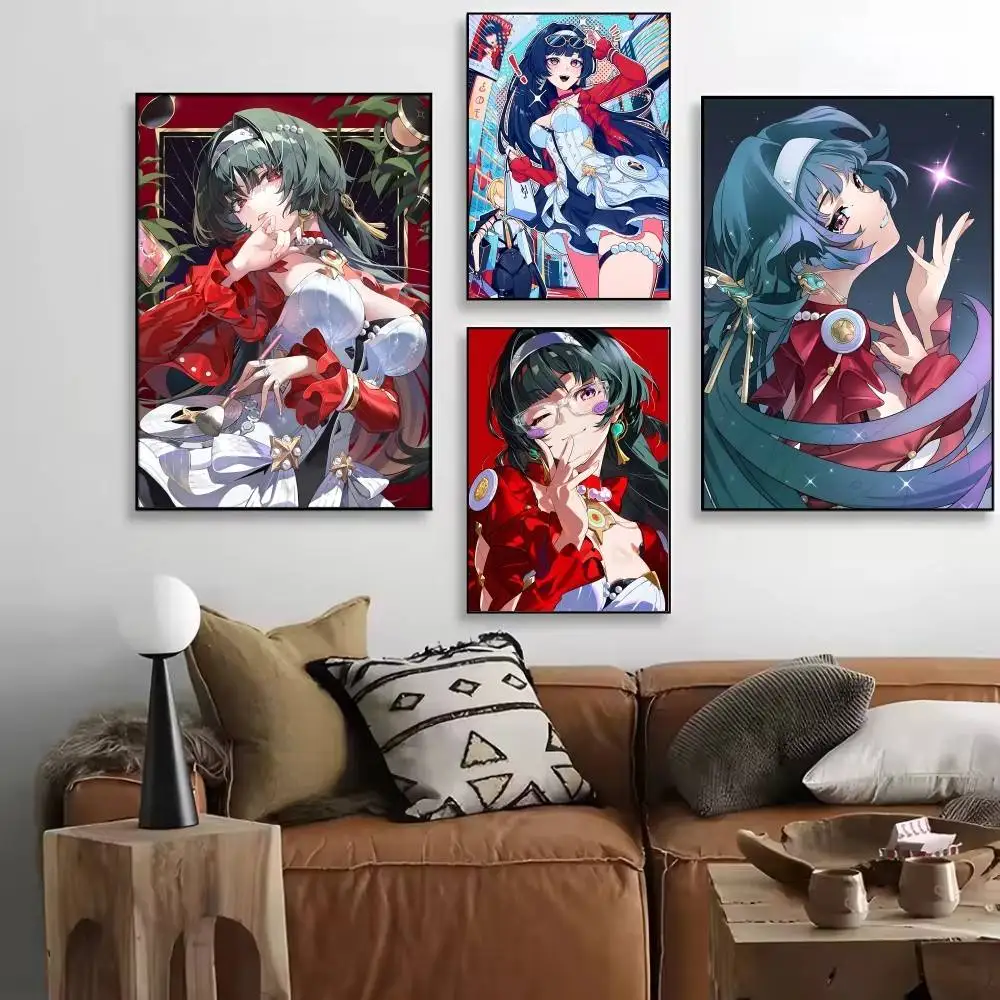 Game Zenless Zone Zero Astra Yao Posters High Quality Self-adhesive Wall Art Decorations Color Prints Sticky