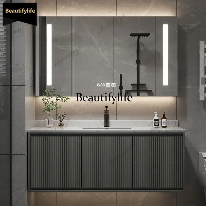 

Q181 Modern Organizer Bathroom Cabinet Wooden Door Washroom Vanity Bathroom Cabinet Shelf Storage Armoir Salle De Bain Home Furn