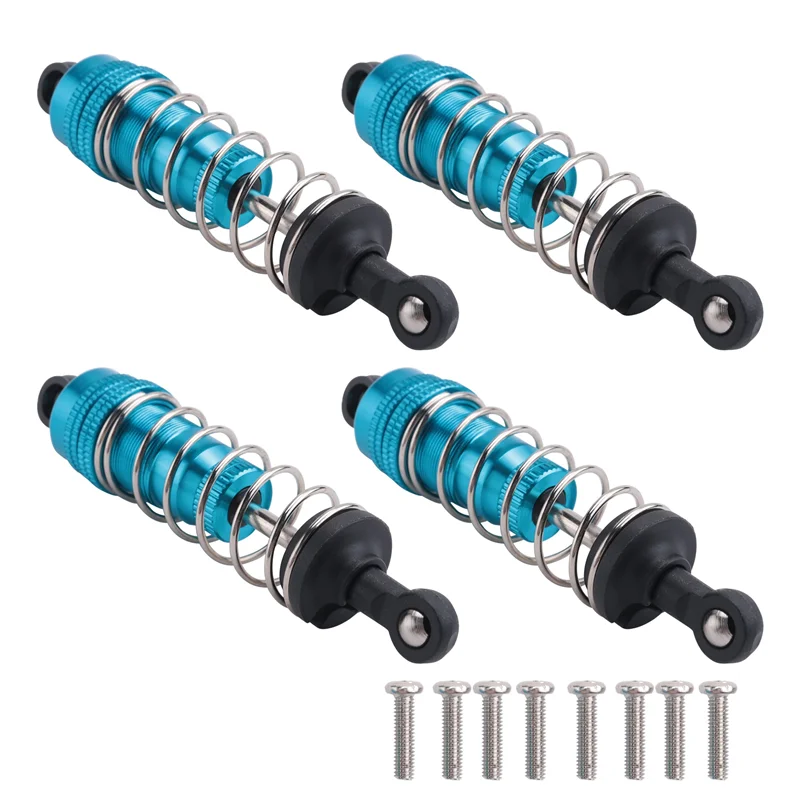 4 個金属ショックアブソーバーダンパー交換アクセサリー Wltoys 144001 1/14 4WD RC ドリフトレーシングカーパーツに適合