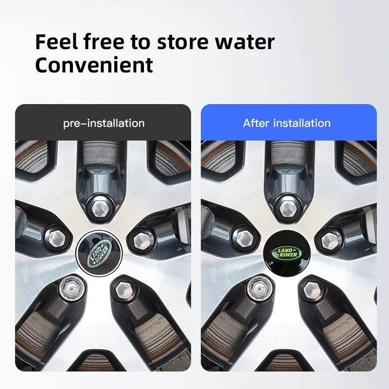 4Pcs Car Wheel Center Cover Hub Cap Auto Accessories For Land Rover Range Rover Evoque Velar Defender Discovery Freelander Land