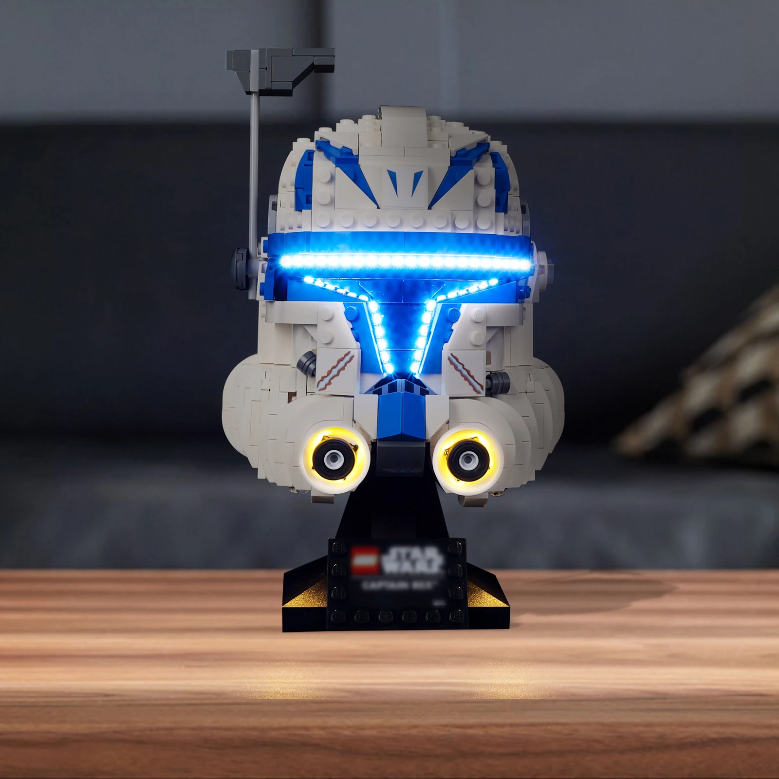 LED-Beleuchtungsset passend für LEGO Star Captain Rex Helm 75349 (ohne Bausteine)
