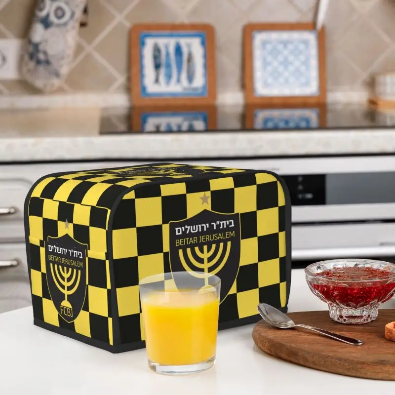 Beitar Jerusalem FC 2 Slice / 4 Slice Toaster Cover Protector Dustproof Kitchen Clean Tools Organizer