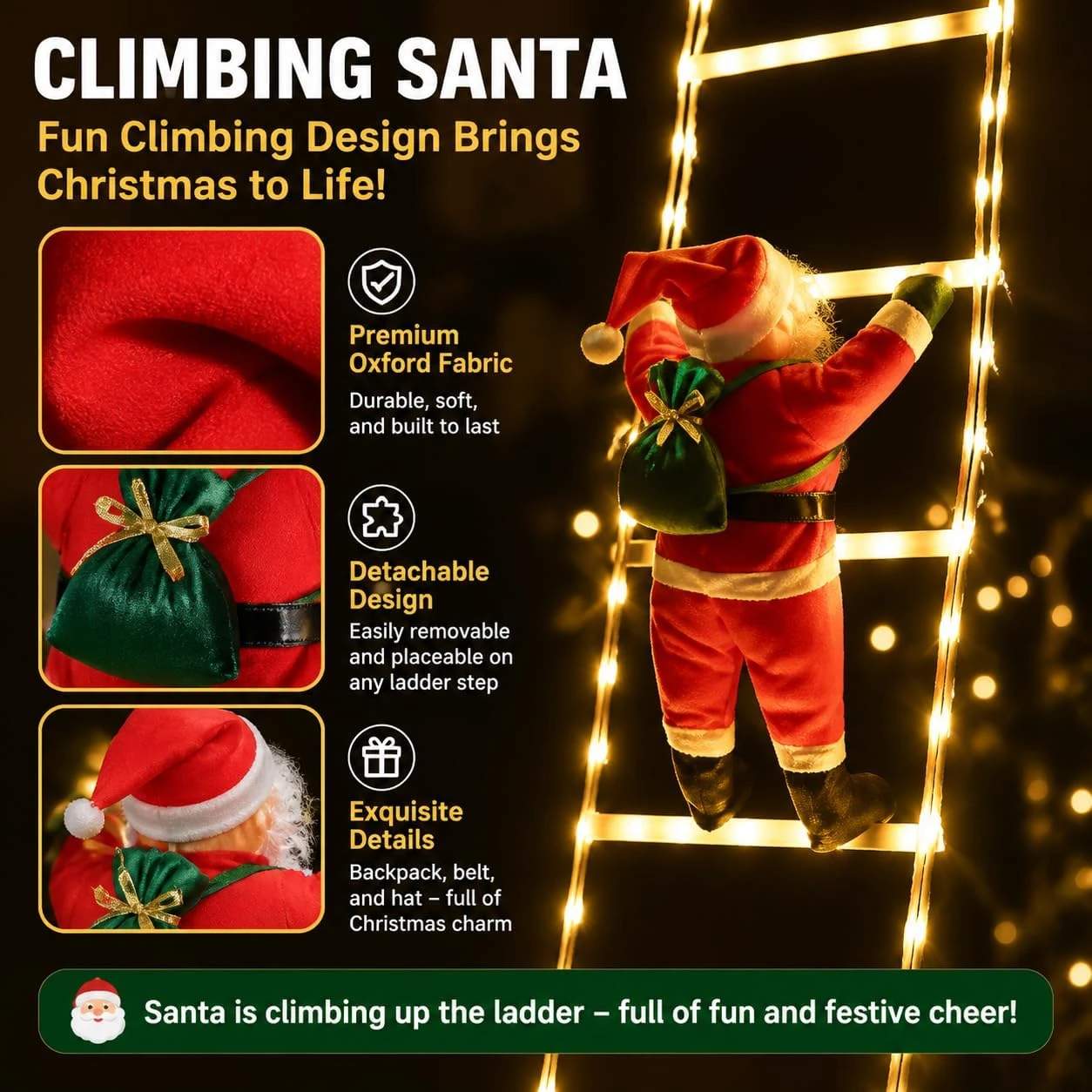 1.6/2.8M Christmas Decoration  - огляд і ціна Wall Decor Lighting Tree