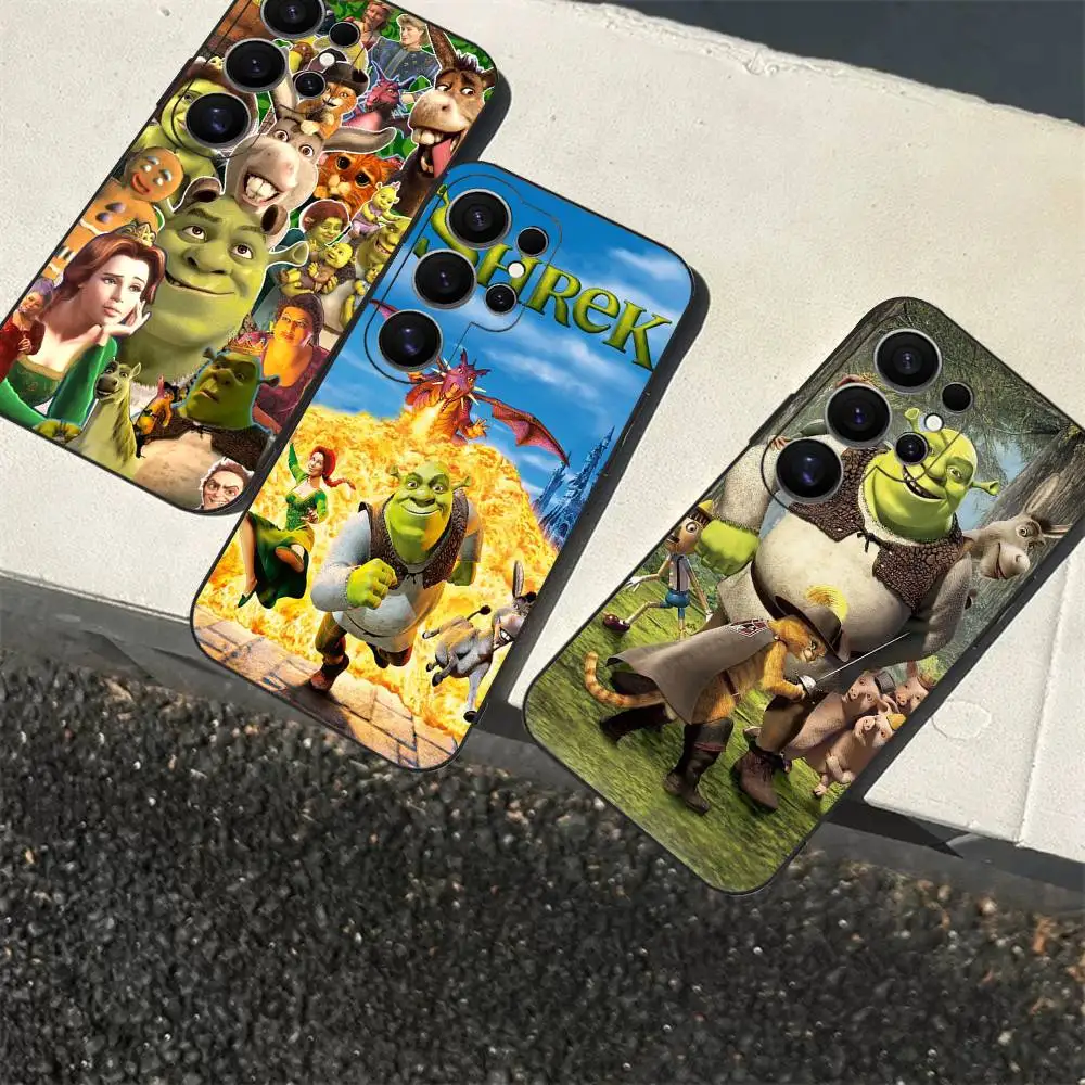Funda de teléfono con diseño de película de comedia S-Shrek para Samsung S 24 Fe 25 Ultra Plus 20 Lite 21 30 22 23 24 22 Ultra 5G