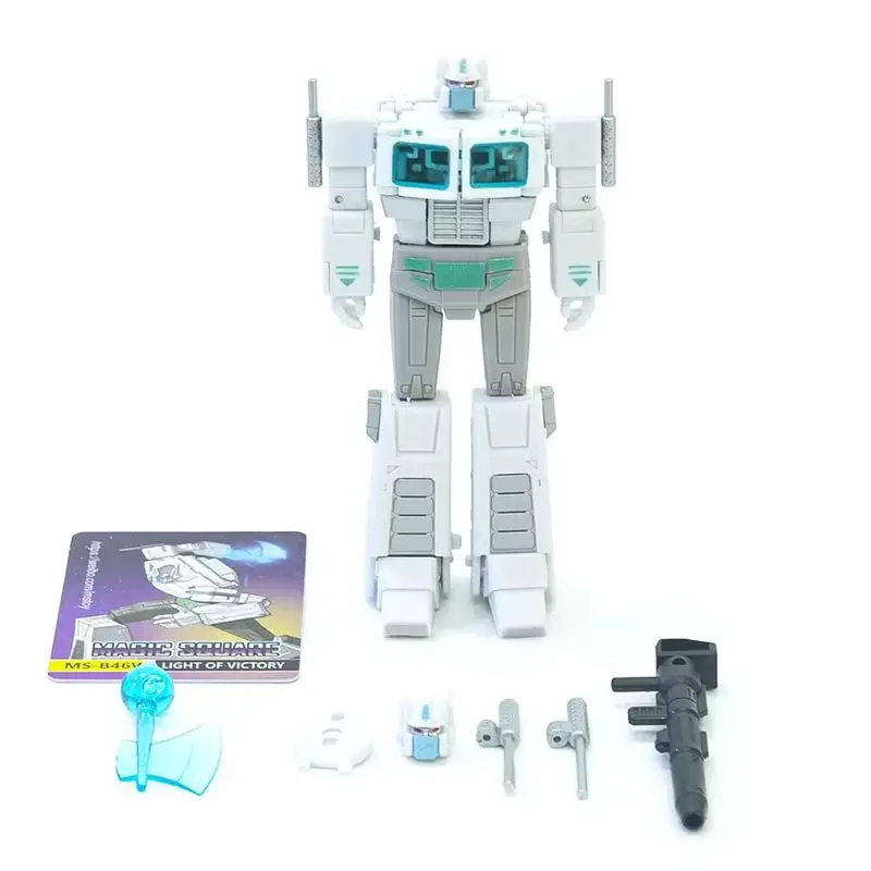 Op voorraad Transformatie Robotspeelgoed Magisch vierkant speelgoed MS-B46W MSB46W Licht van de overwinning OP. G1 2.0 witte versie actiefiguur speelgoed