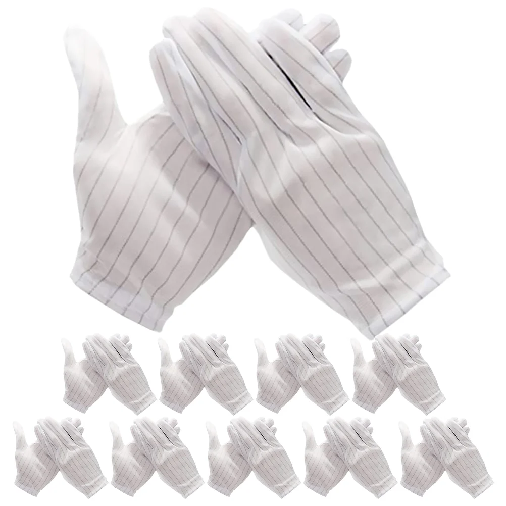 10 Pairs Work Glove Anti-static Gloves Electronics Installation Applicator Mittens