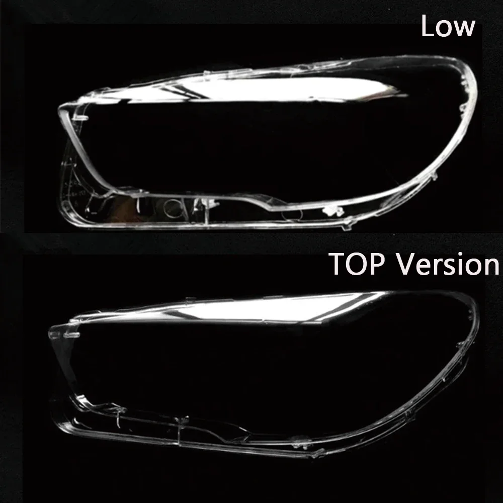 HTTCYY لسيارات BMW 5 سلسلة GT F07 535i 530i 525i 520i 2010-2017 غطاء المصباح عدسة قذيفة غطاء المصباح عاكس الضوء كشافات ضوء #4