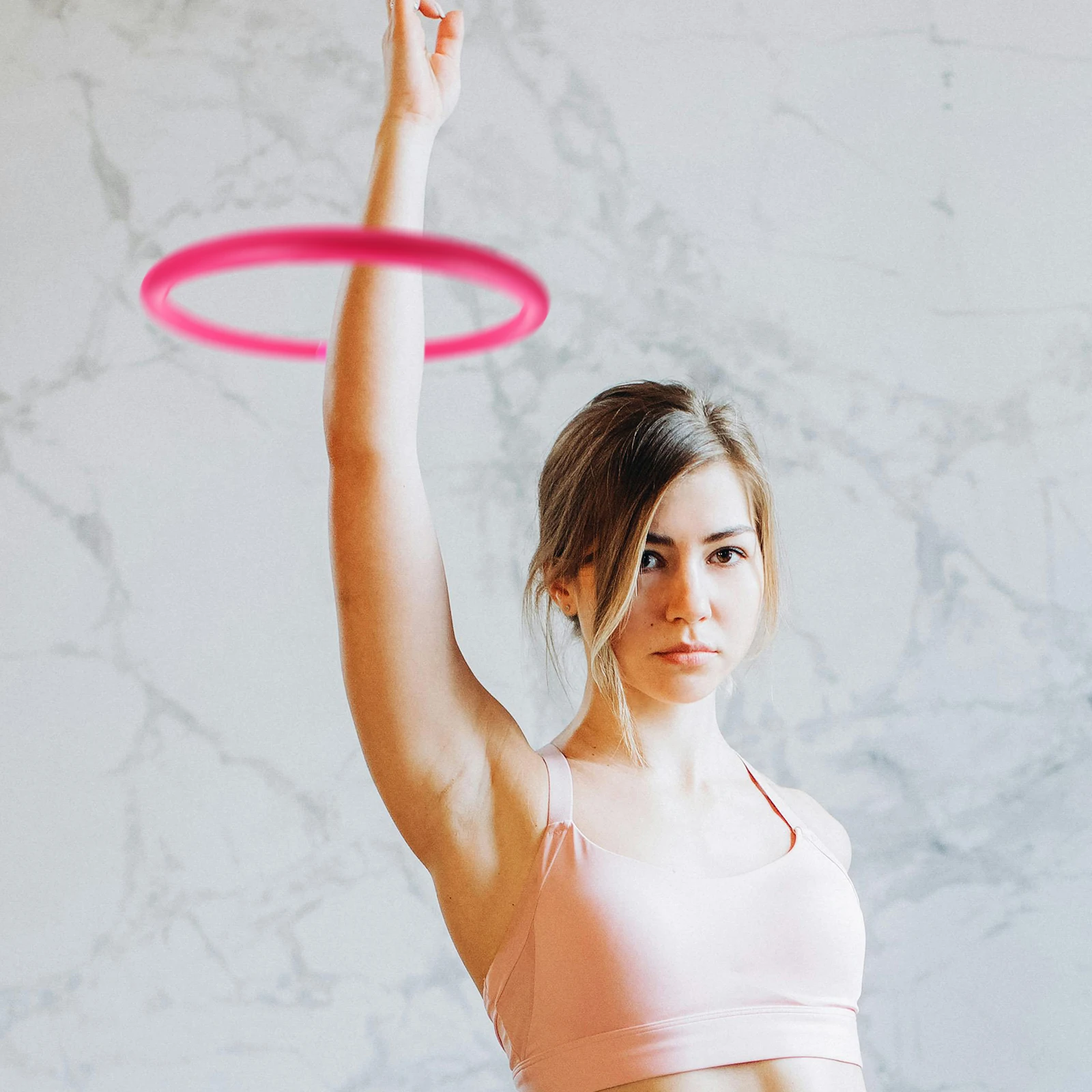 

Portable Lightweight Arm Hoop for Women Durable Pe Material Fitness Yoga Accessories Enhance Arm Strength Anytime