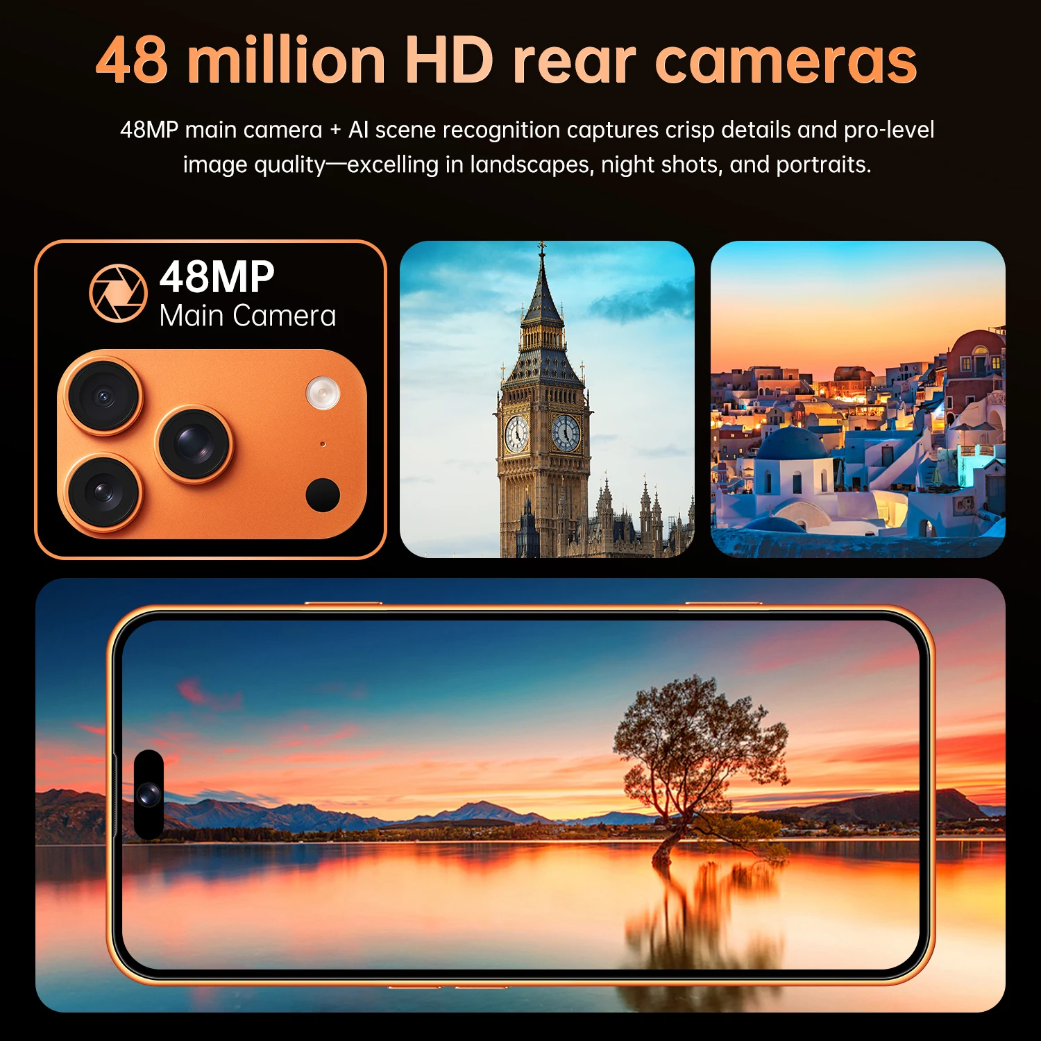 SURGAZE Global Version i17Promax Smartphone 5G Android 5300mAH 12GB RAM 512GB ROM 6.6Inch 24+48MP 5G Network Mobile Phone