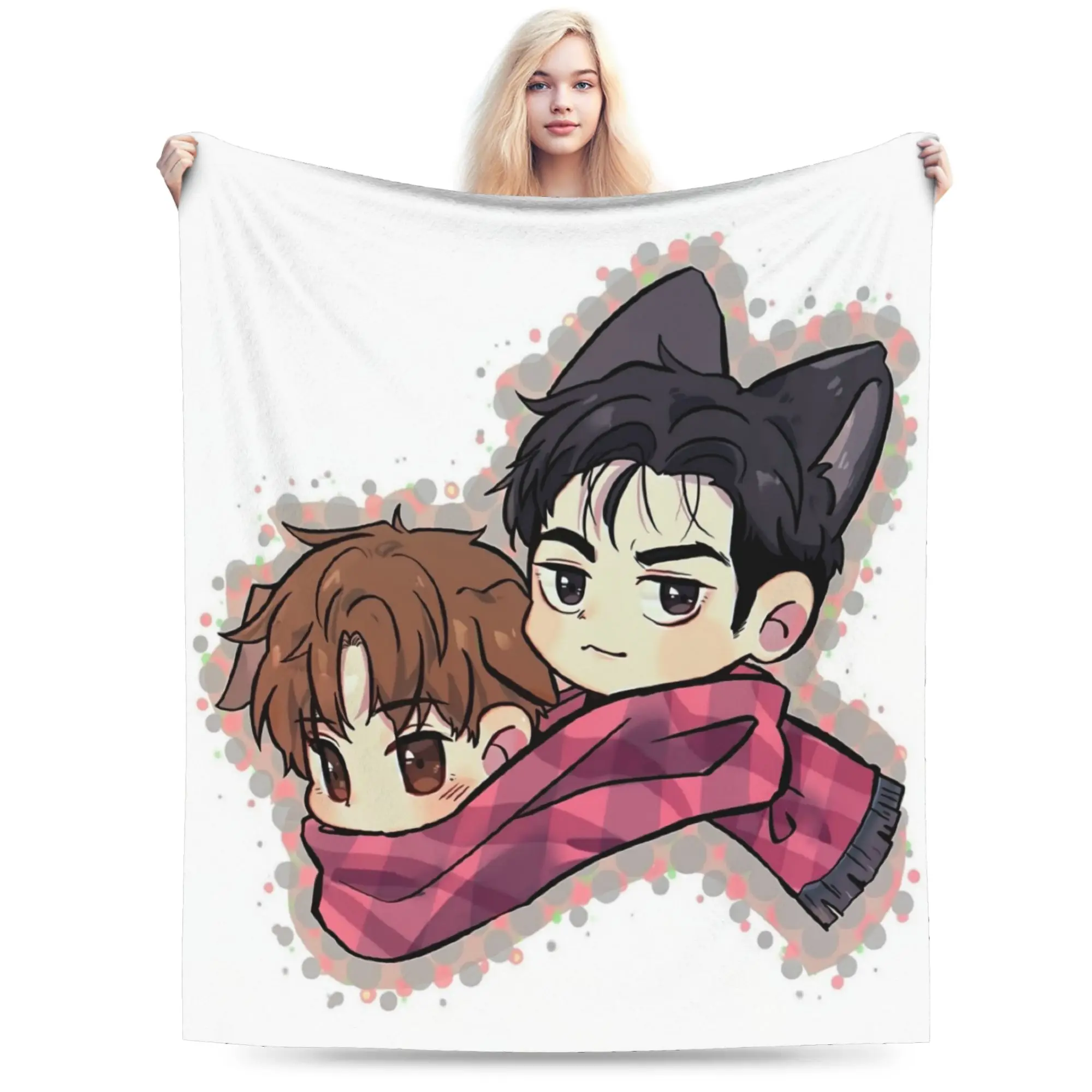 Bl Manhwa Jinx Joo Jaekyung   Plush Blankets Kids Adult  Flannel Throw Blanket Chair Sofa Bed Soft Custom Quality Bedspread Gift